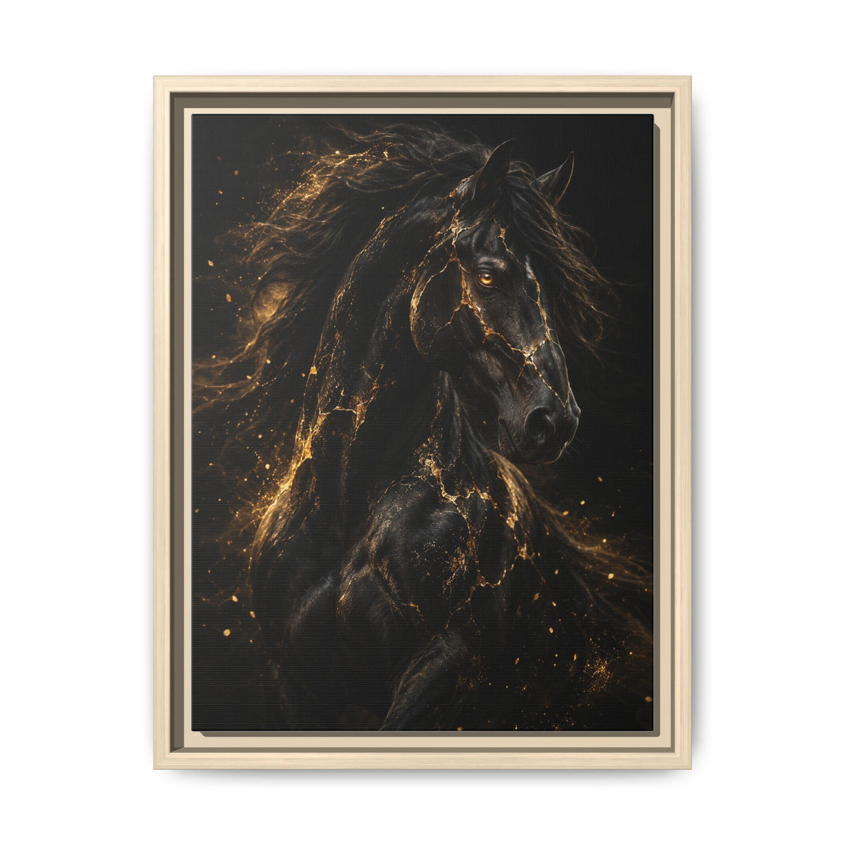 Equus Noctis · Framed Canvas