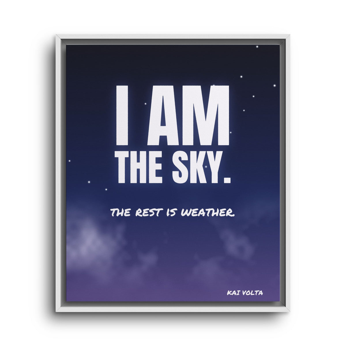 I Am the Sky · Framed Canvas