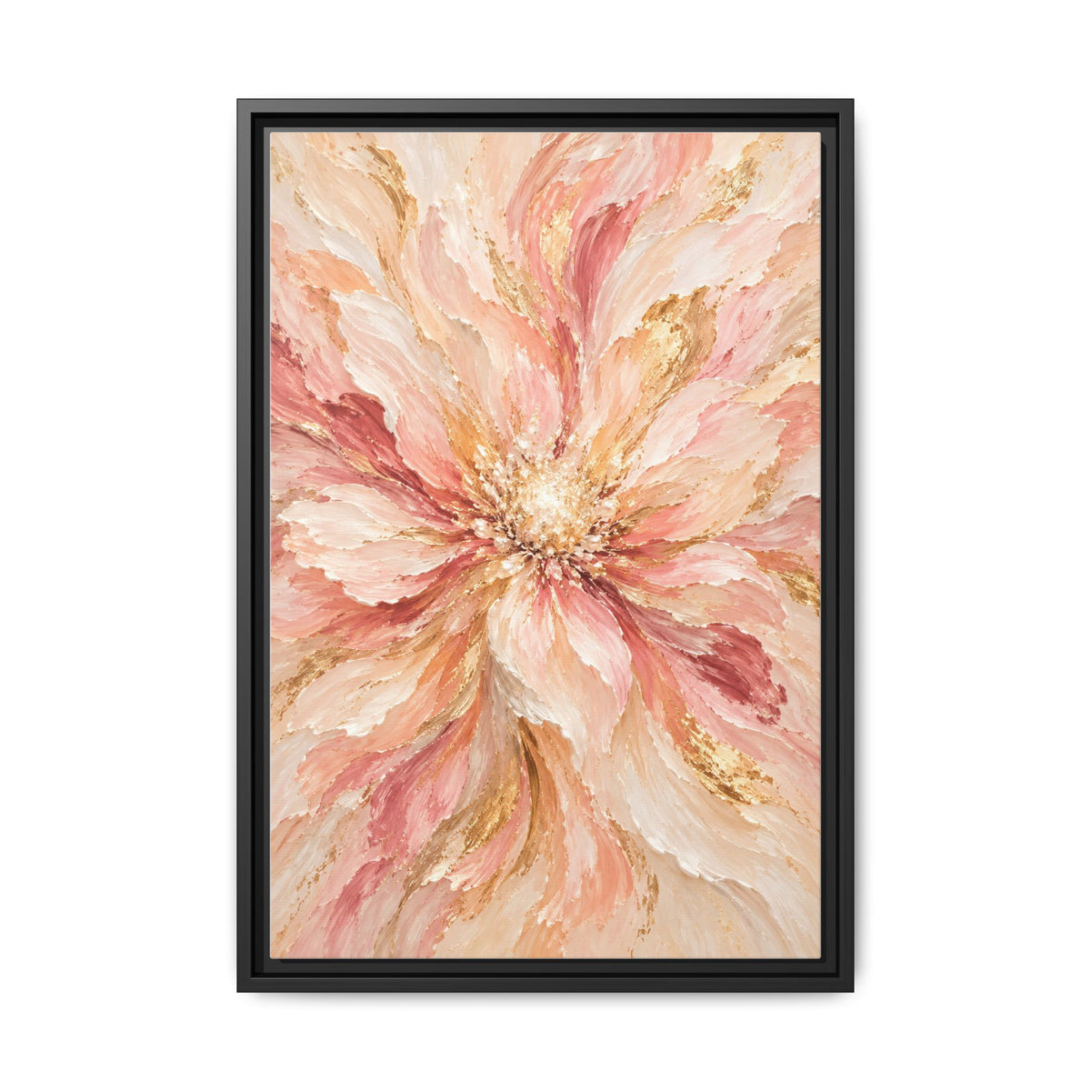 Blush Bloom · Framed Canvas
