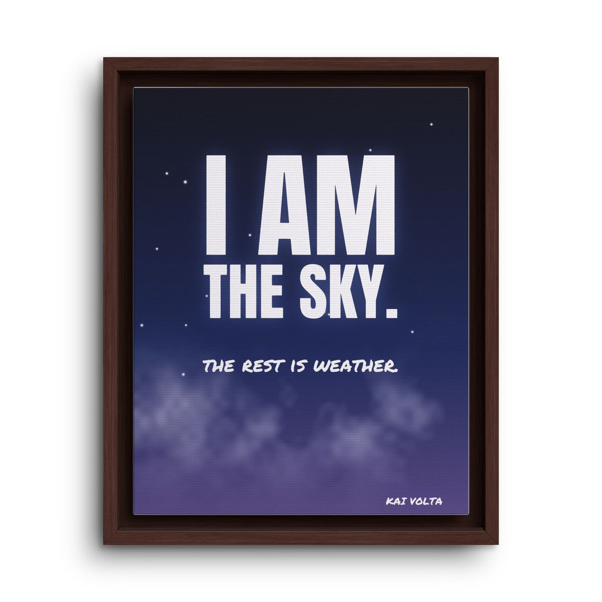 I Am the Sky · Framed Canvas