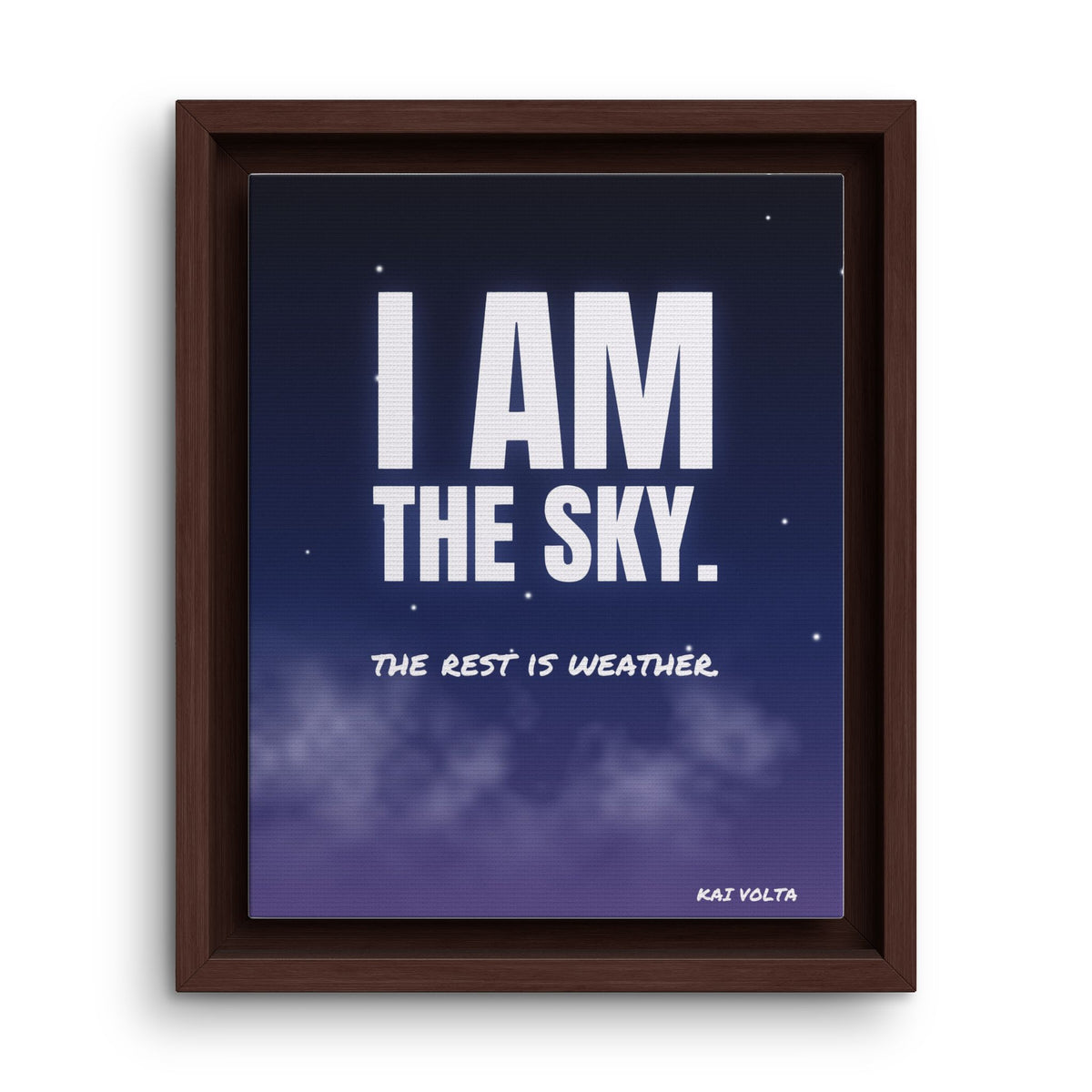 I Am the Sky · Framed Canvas