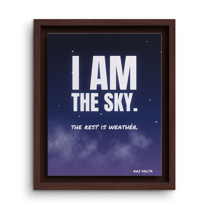 I Am the Sky · Framed Canvas