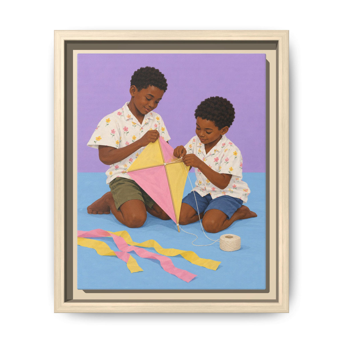 The Kite Makers · Framed Canvas