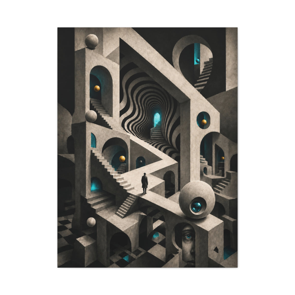 Apertura Mentis · Frameless Canvas