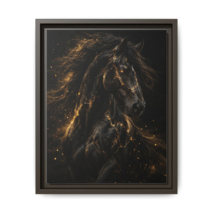 Equus Noctis · Framed Canvas