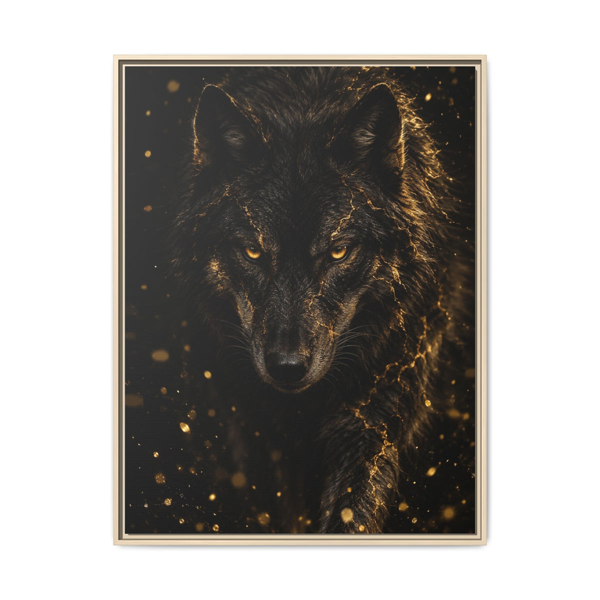 Lupus Aureus · Framed Canvas