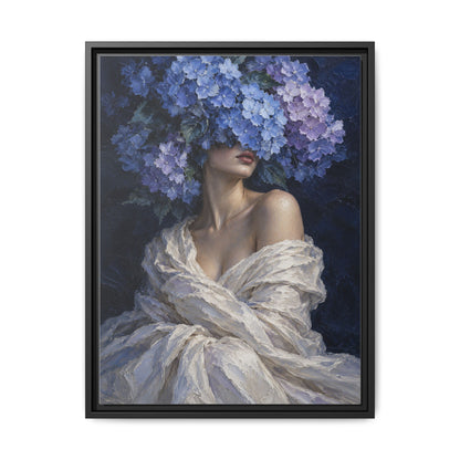 Hydrangea Blue · Framed Canvas