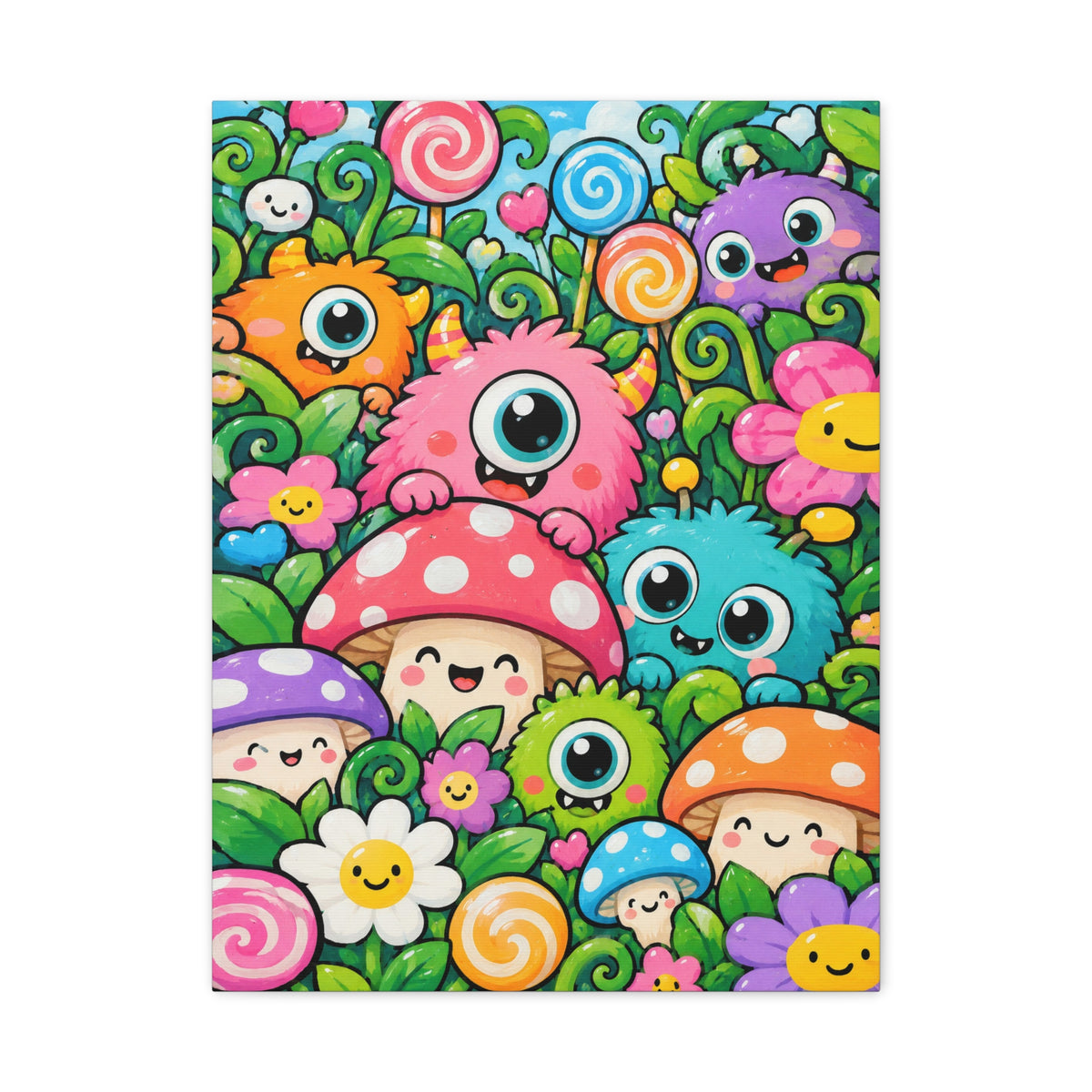 Monster Garden · Frameless Canvas