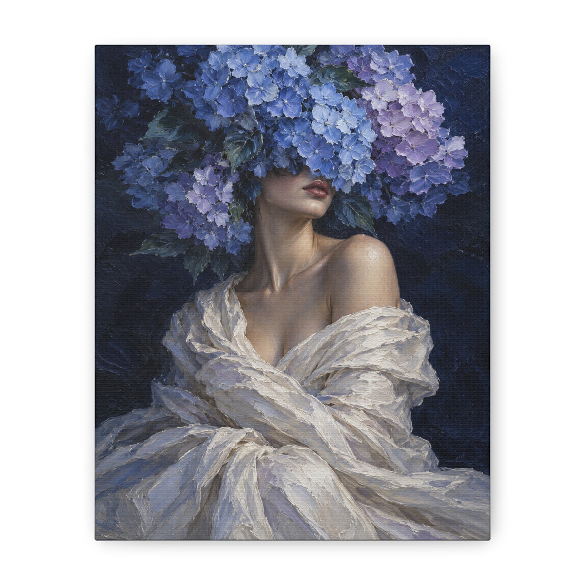 Hydrangea Blue · Frameless Canvas
