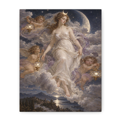The Descent of Selene · Frameless Canvas