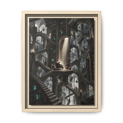 Bibliotheca Infinita · Framed Canvas