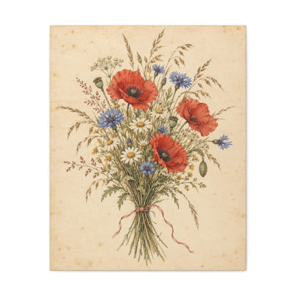 Wildflower Posy · Frameless Canvas