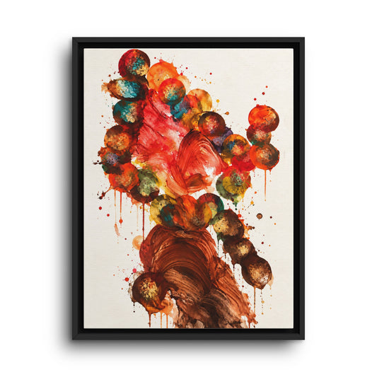 Floraison Sauvage · Framed Canvas