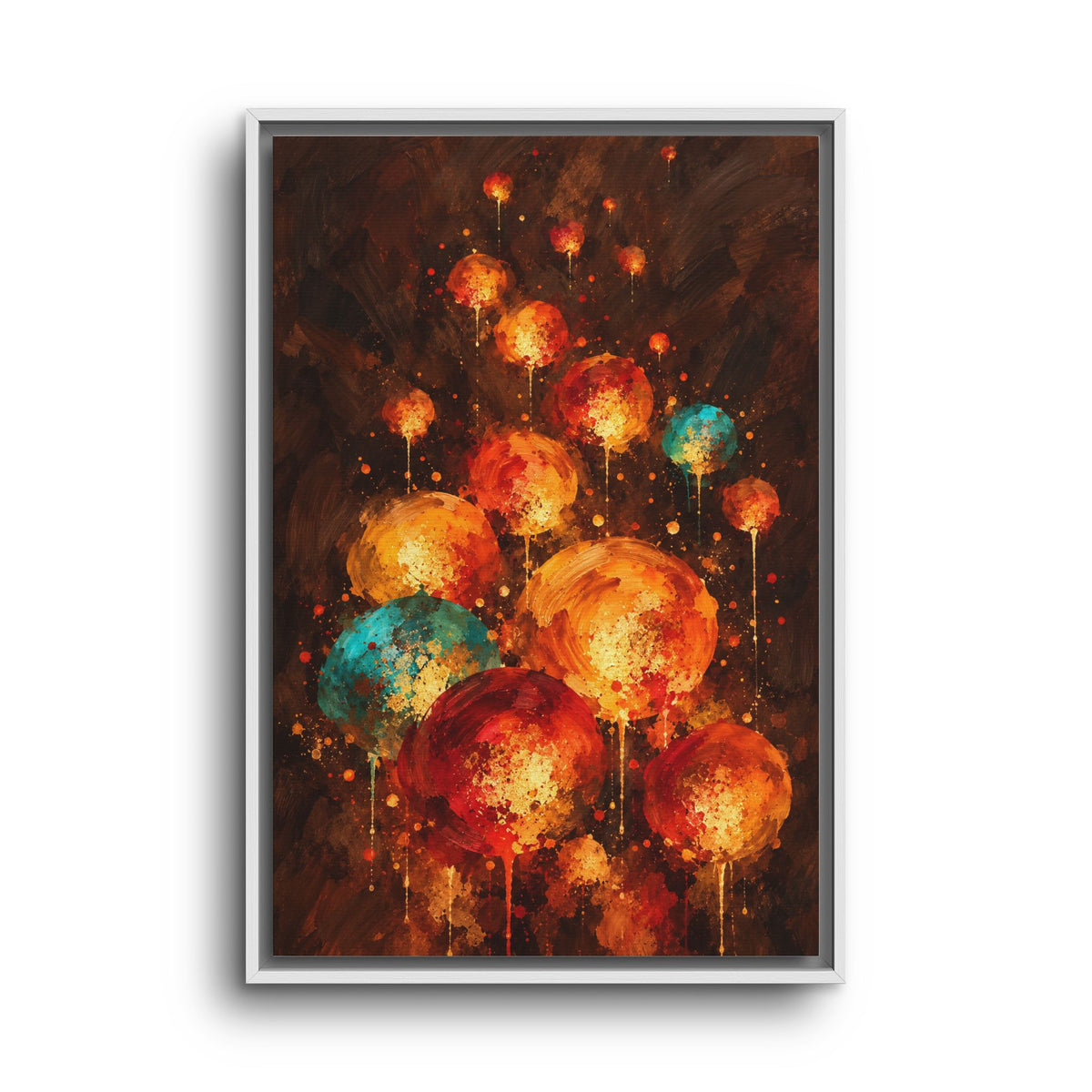 Lanternes du Soir · Framed Canvas