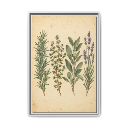 Herb Garden Study · Framed Canvas