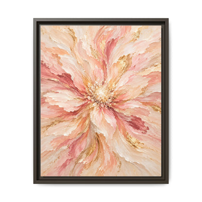 Blush Bloom · Framed Canvas