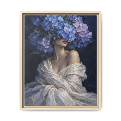 Hydrangea Blue · Framed Canvas