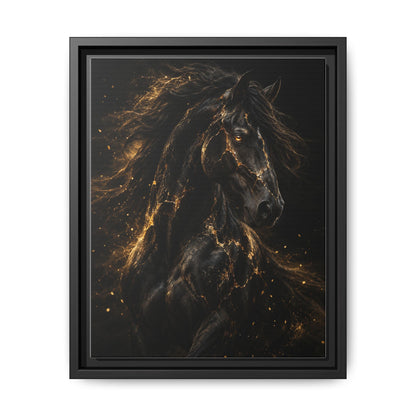 Equus Noctis · Framed Canvas