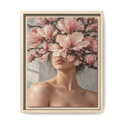 Magnolia Silence · Framed Canvas