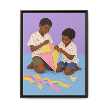 The Kite Makers · Framed Canvas