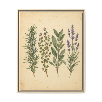 Herb Garden Study · Framed Canvas