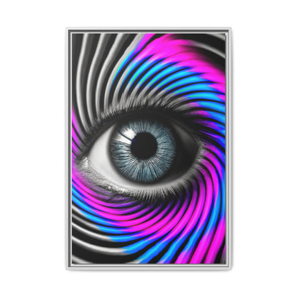 The Perception Vortex · Framed Canvas