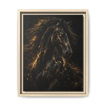 Equus Noctis · Framed Canvas