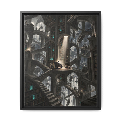 Bibliotheca Infinita · Framed Canvas