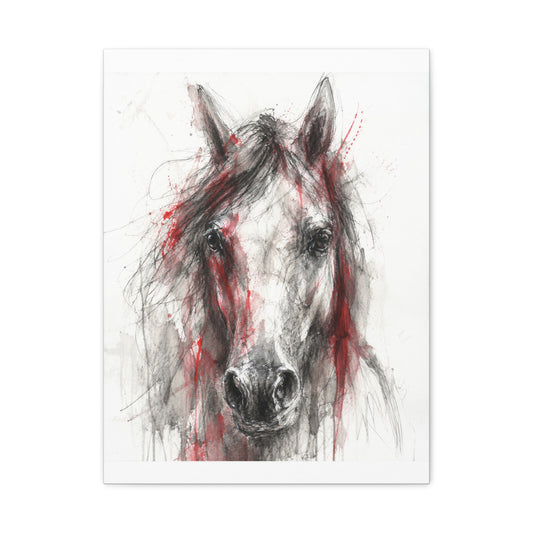 Scarlet Equus · Frameless Canvas
