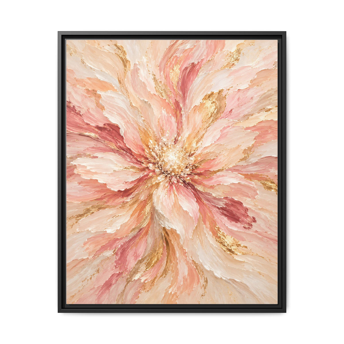 Blush Bloom · Framed Canvas