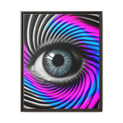 The Perception Vortex · Framed Canvas