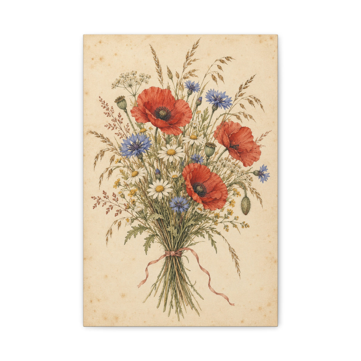 Wildflower Posy · Frameless Canvas