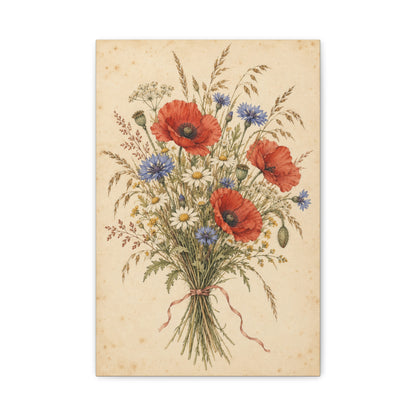 Wildflower Posy · Frameless Canvas