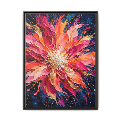 Supernova Bloom · Framed Canvas