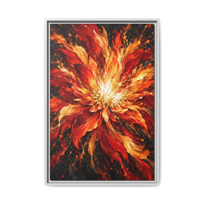 Phoenix Bloom · Framed Canvas