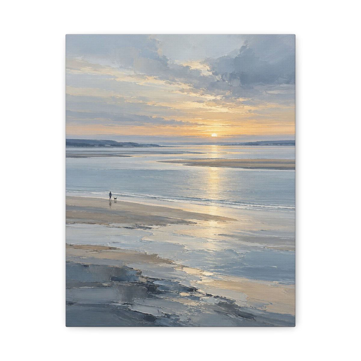 Silver Estuary · Frameless Canvas
