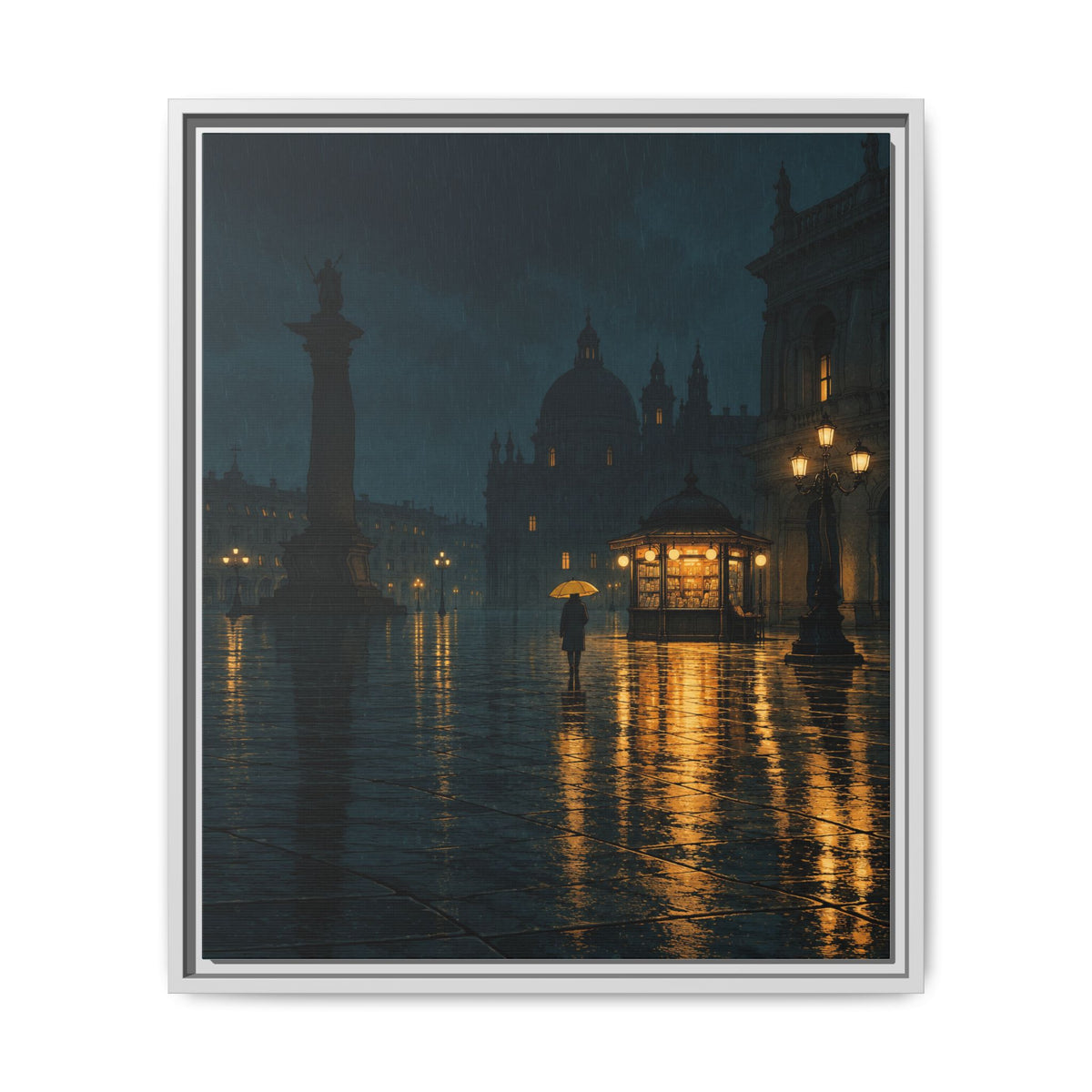 Small Hours · Framed Canvas
