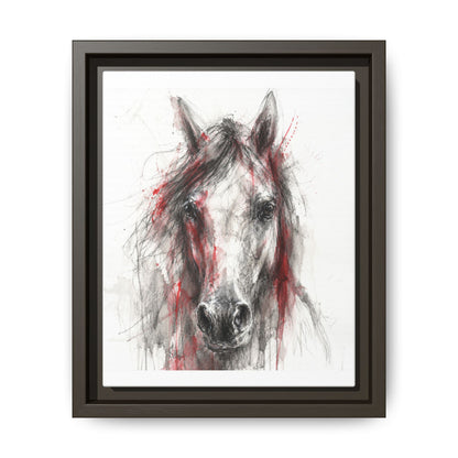 Scarlet Equus · Framed Canvas