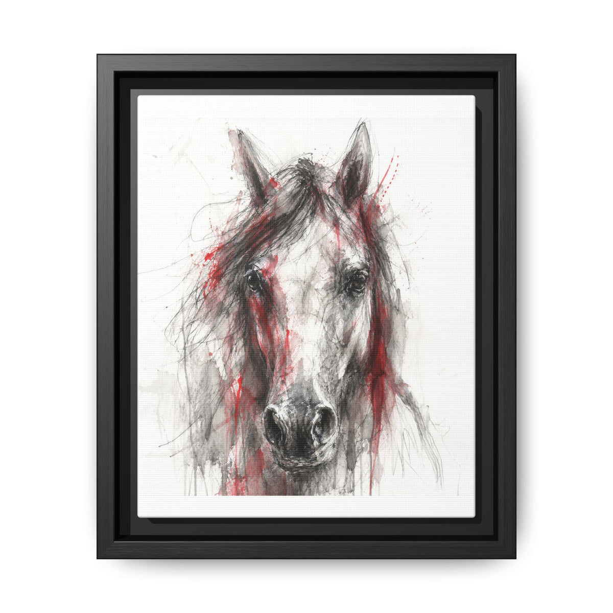Scarlet Equus · Framed Canvas