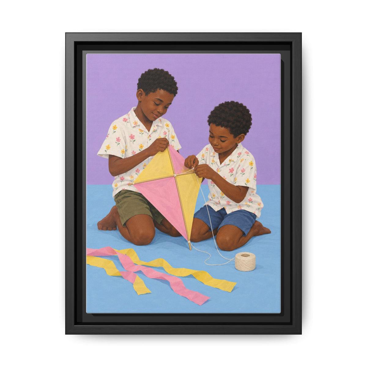 The Kite Makers · Framed Canvas