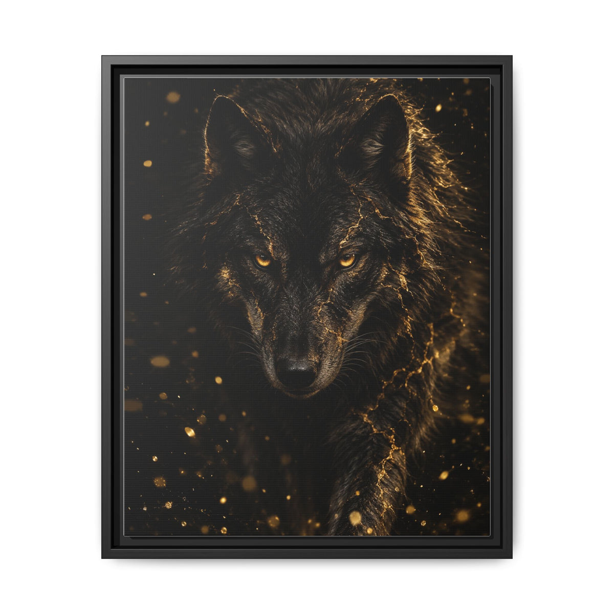 Lupus Aureus · Framed Canvas
