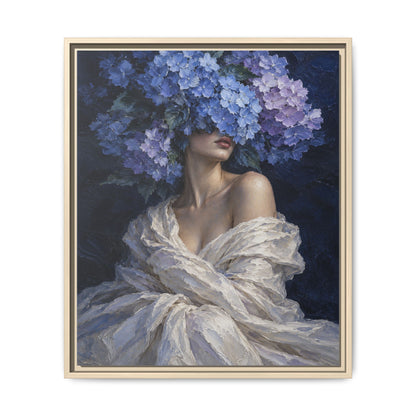 Hydrangea Blue · Framed Canvas