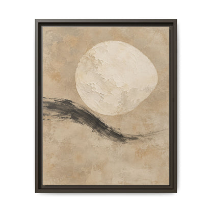 Linen Moon · Framed Canvas