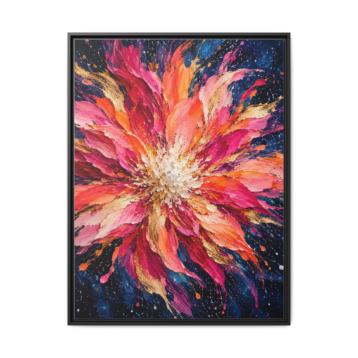 Supernova Bloom · Framed Canvas