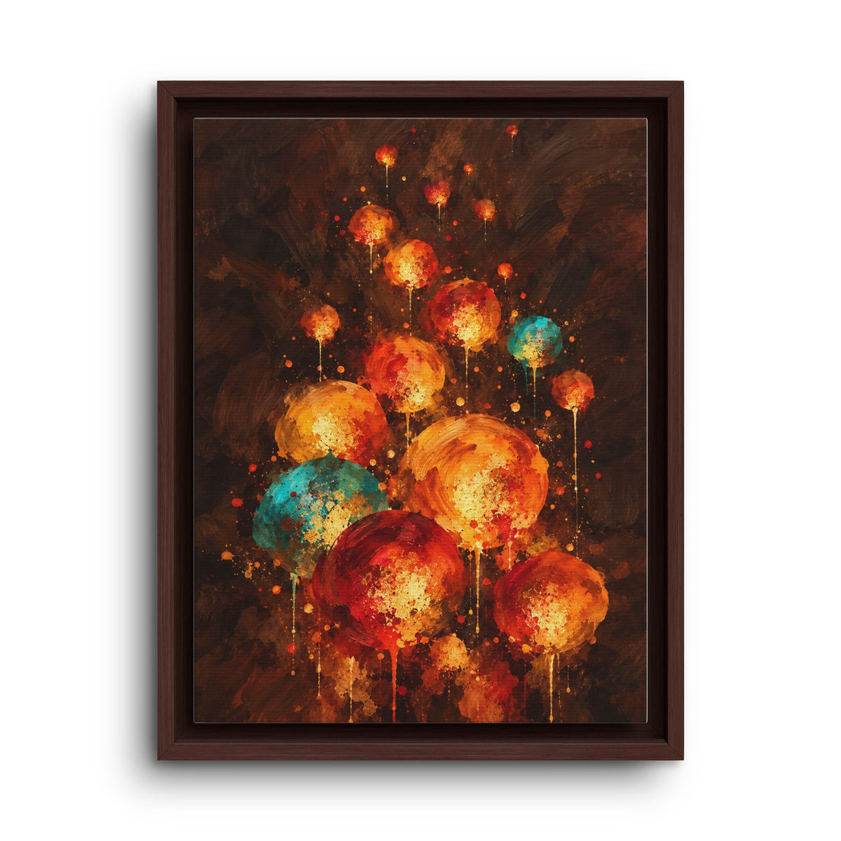Lanternes du Soir · Framed Canvas