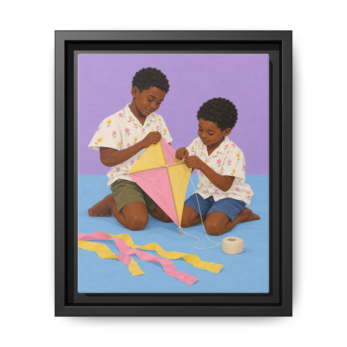 The Kite Makers · Framed Canvas