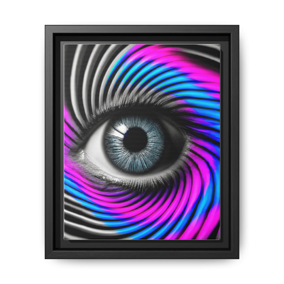 The Perception Vortex · Framed Canvas