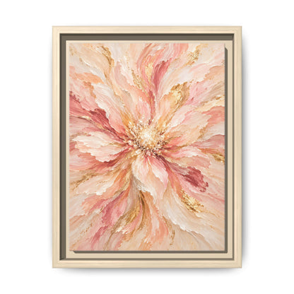 Blush Bloom · Framed Canvas