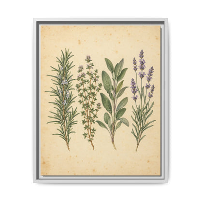 Herb Garden Study · Framed Canvas