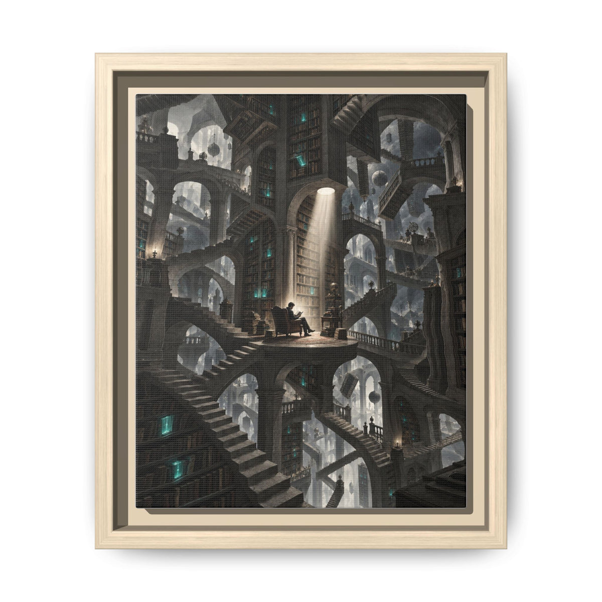 Bibliotheca Infinita · Framed Canvas